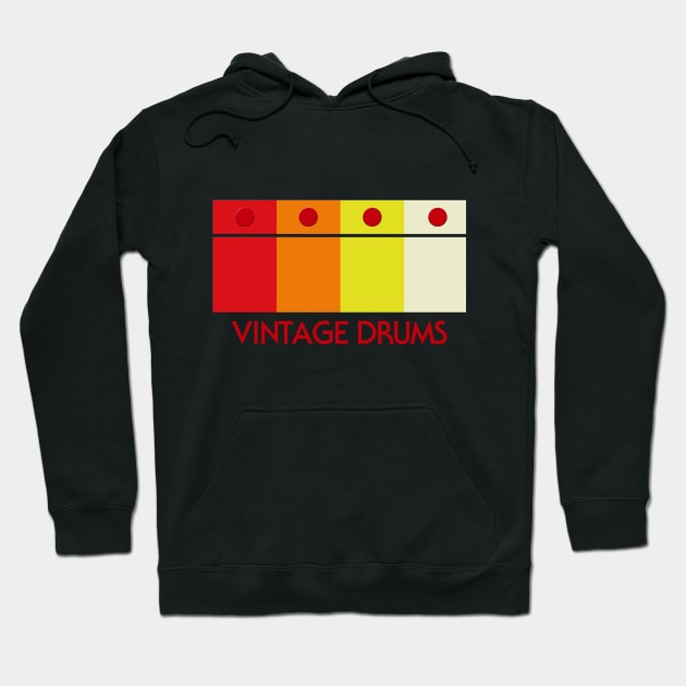 TR-808 STRIPES & FONT #6 Hoodie by RickTurner